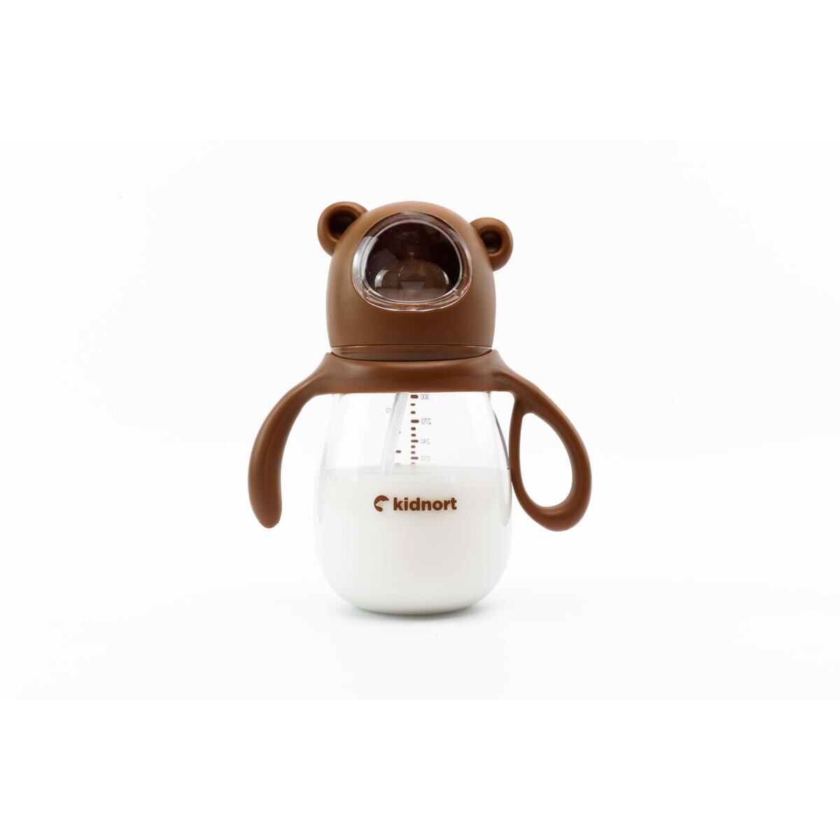 Kidnort Kojenecká lahev Jordbaer 300ml 6m+ hnědá