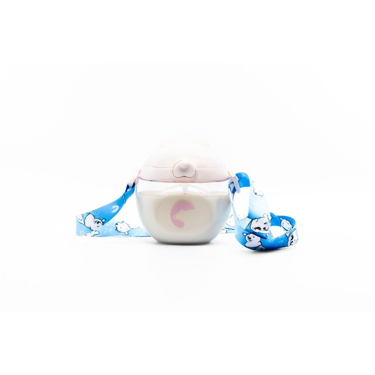 Kidnort Dětská lahev se šňůrkou Baer 300ml béžová