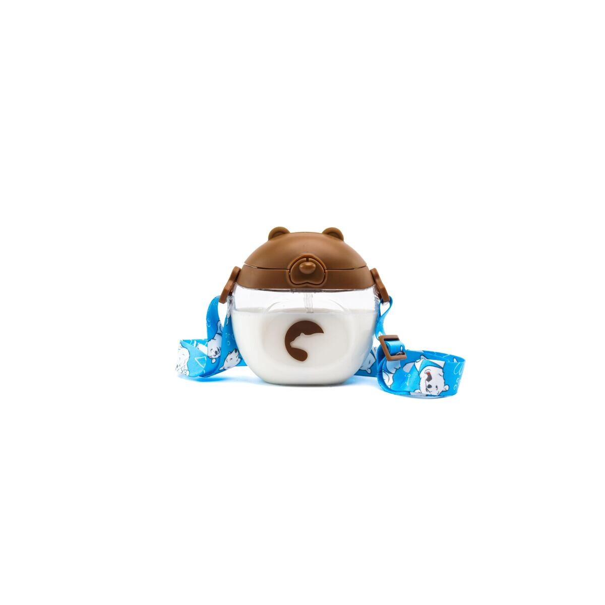 Kidnort Dětská lahev se šňůrkou Baer 300ml hnědá