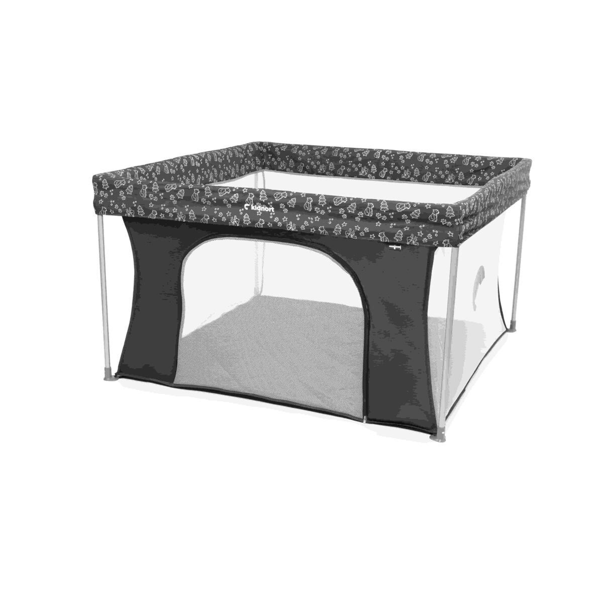 Kidnort Dětská ohrádka Snoen tmavě šedá