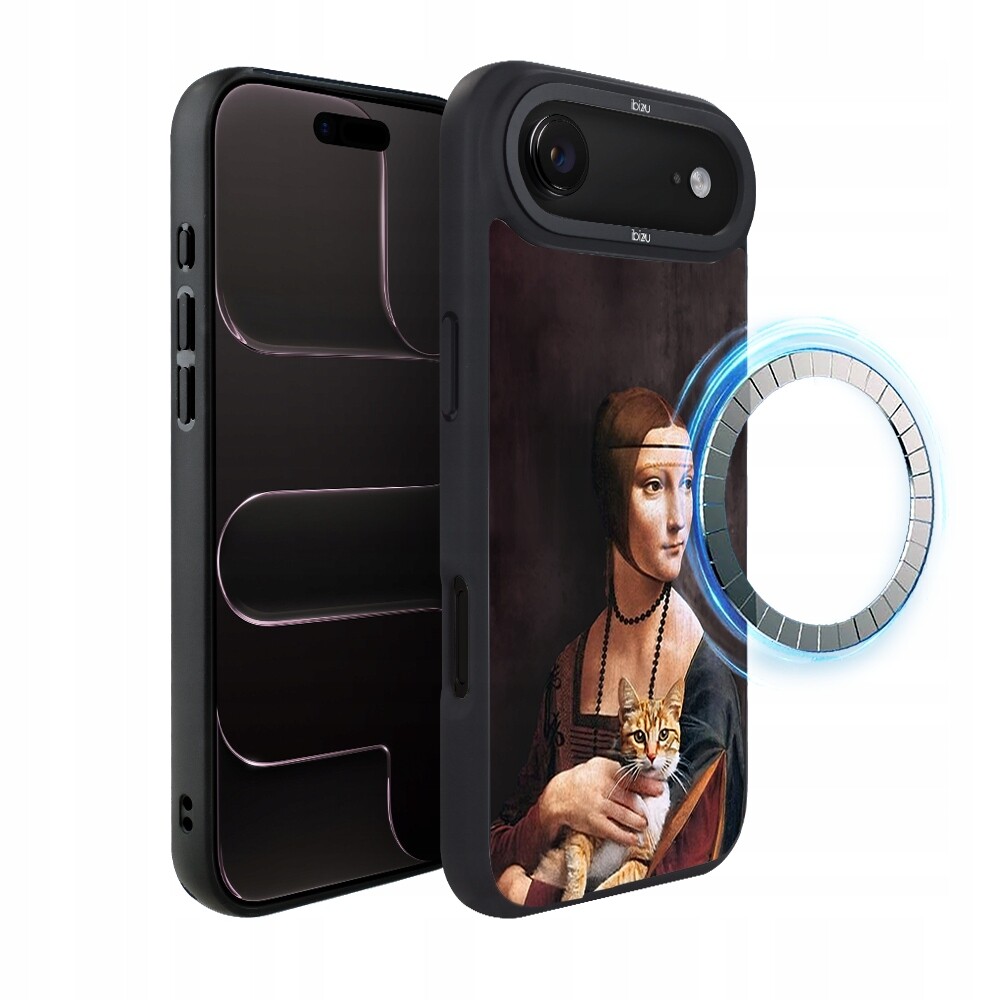 Matný Pouzdro DropGuard pro iPhone Air Ibizu s MagSafe, Lady with Cat