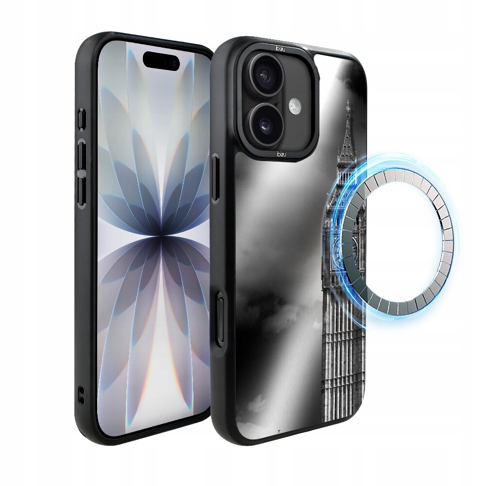 Pouzdro pro iPhone 17 Ibizu DropGuard Matt s MagSafe, Noir City, Big Ben