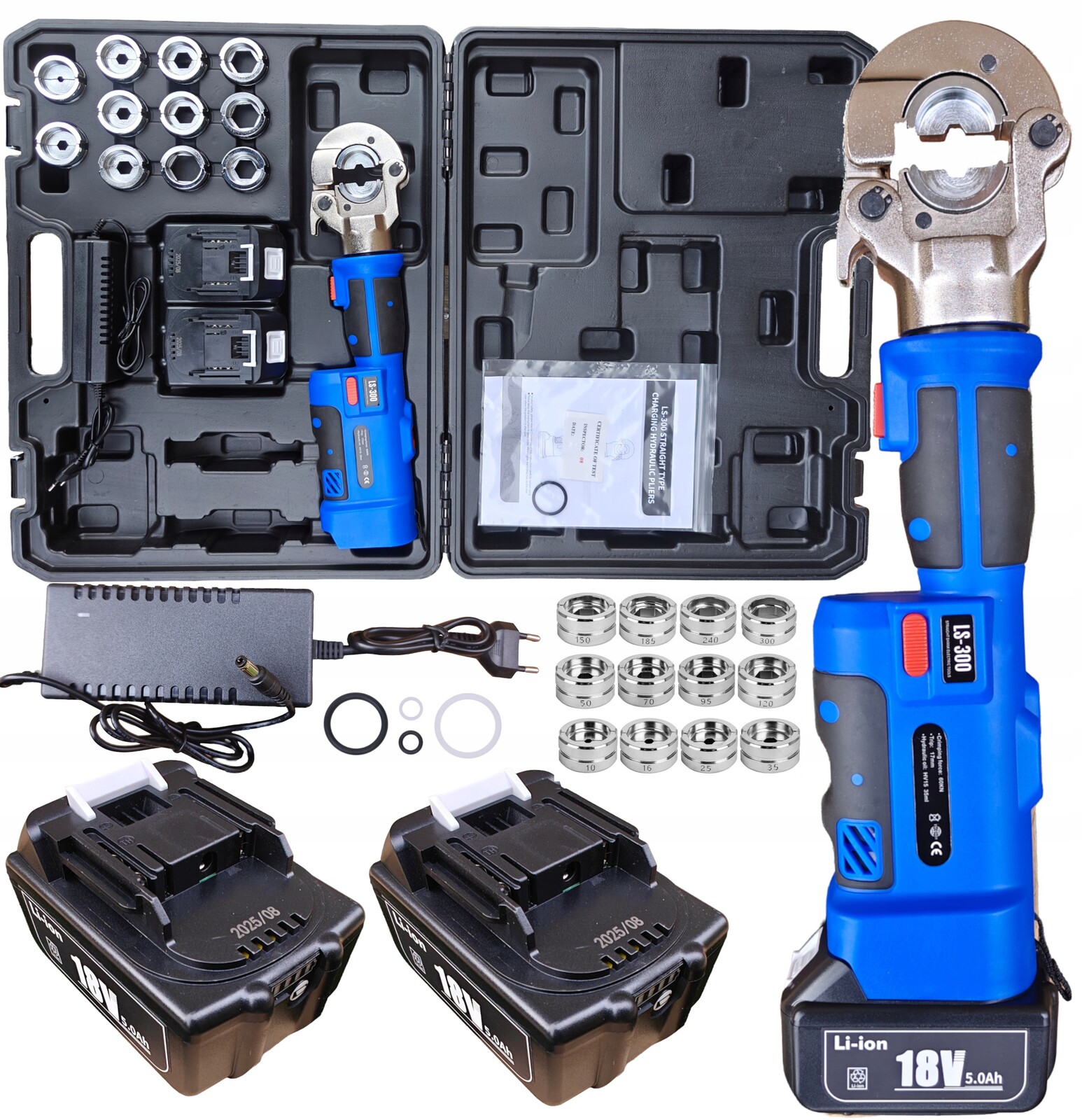 Hydraulická Svorka lisovací na kabely Akumulátorová Rotační