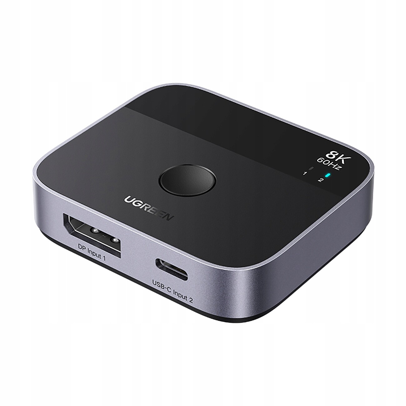 Switch Ugreen Dp/usb-c Na Usb-c 8K 60HZ 4K 120HZ Plug & Play Šedý