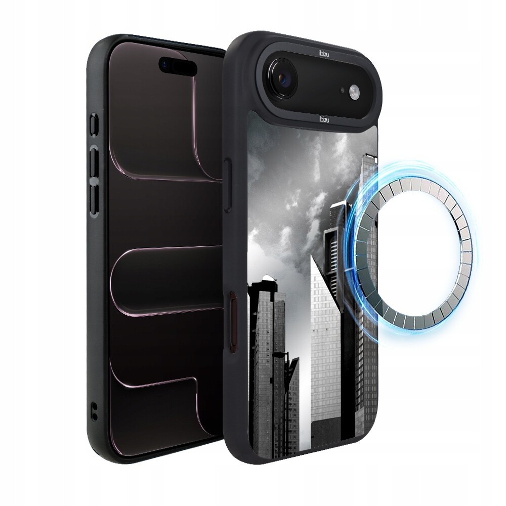 Matný Pouzdro Ibizu DropGuard pro iPhone Air s MagSafe, Noir City, Manhattan