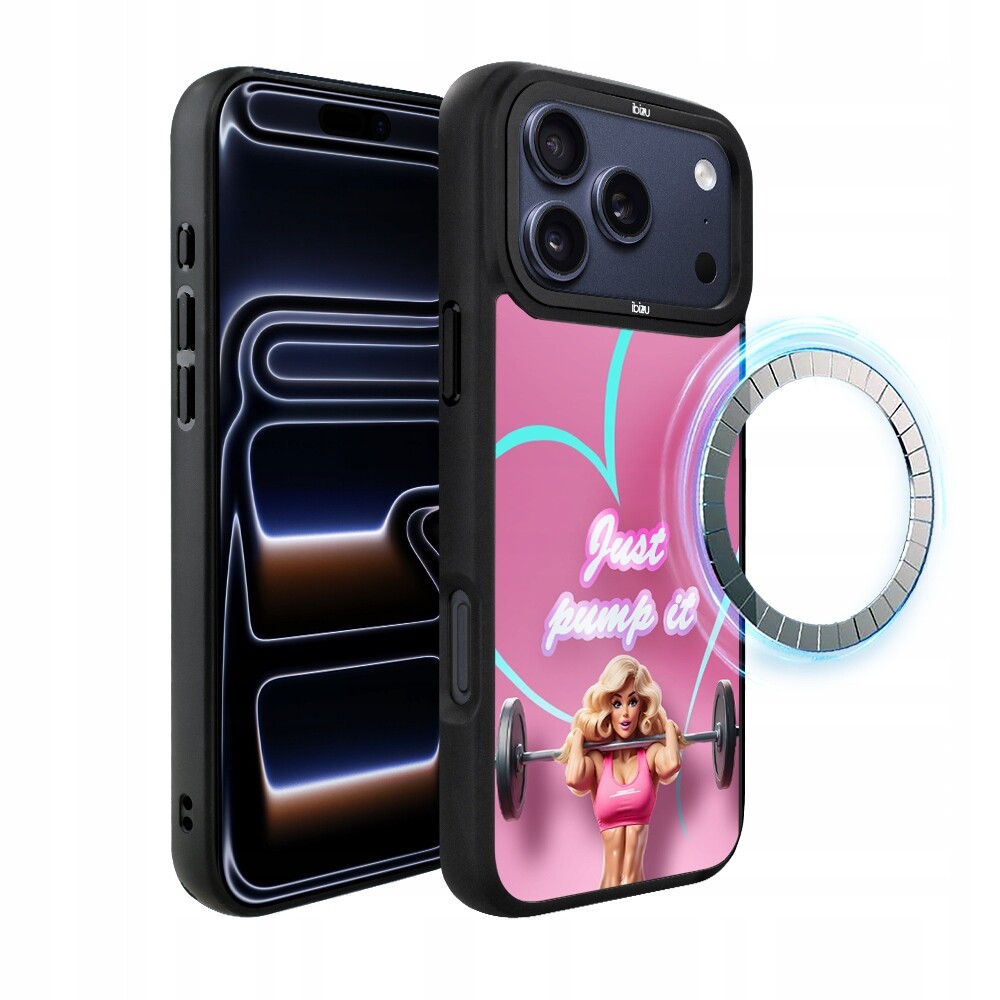 Matný Pouzdro Ibizu DropGuard pro iPhone 17 Pro Max s MagSafe, Pump it love