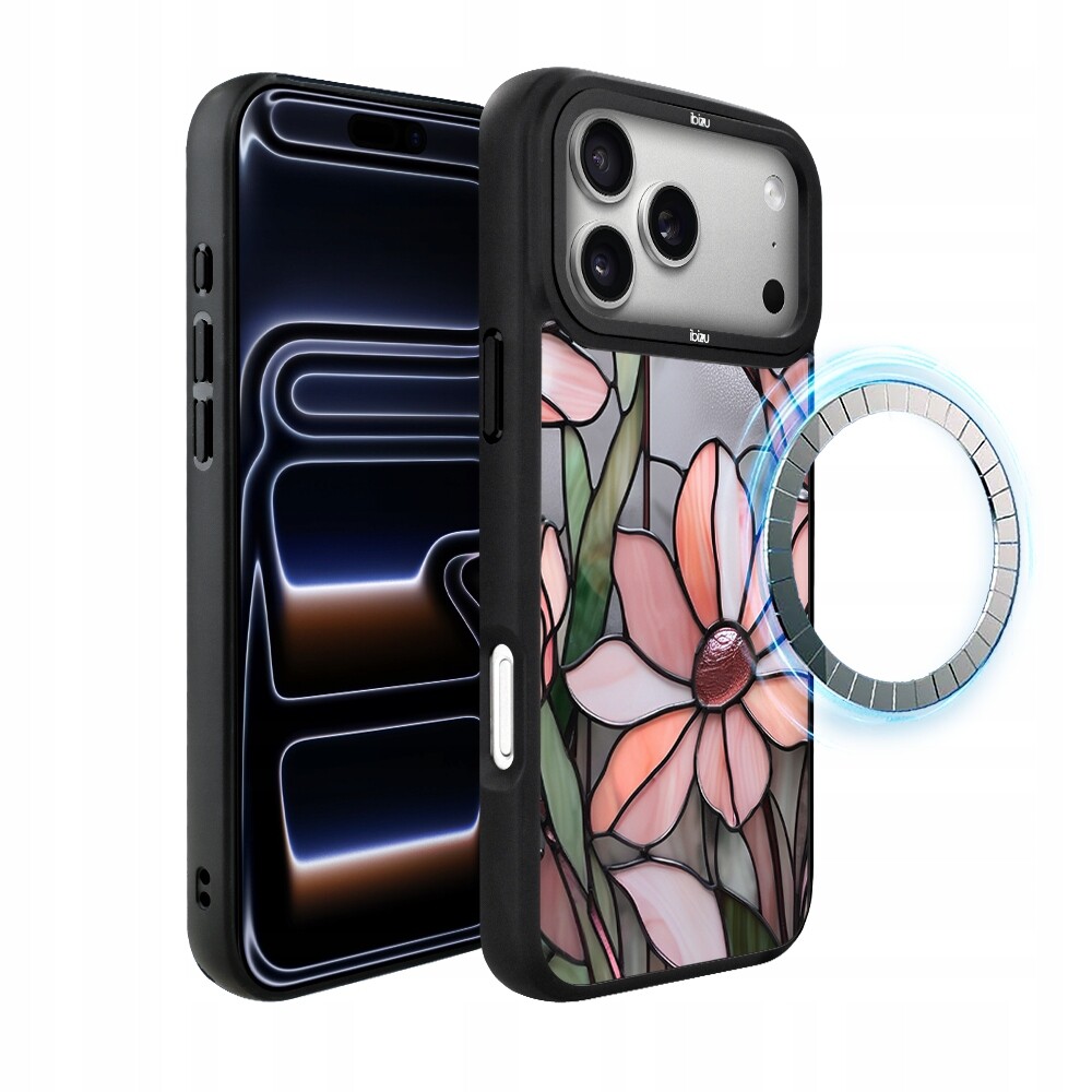 Pouzdro pro iPhone 17 Pro Max Ibizu DropGuard Matt s MagSafe, růžová magnolie