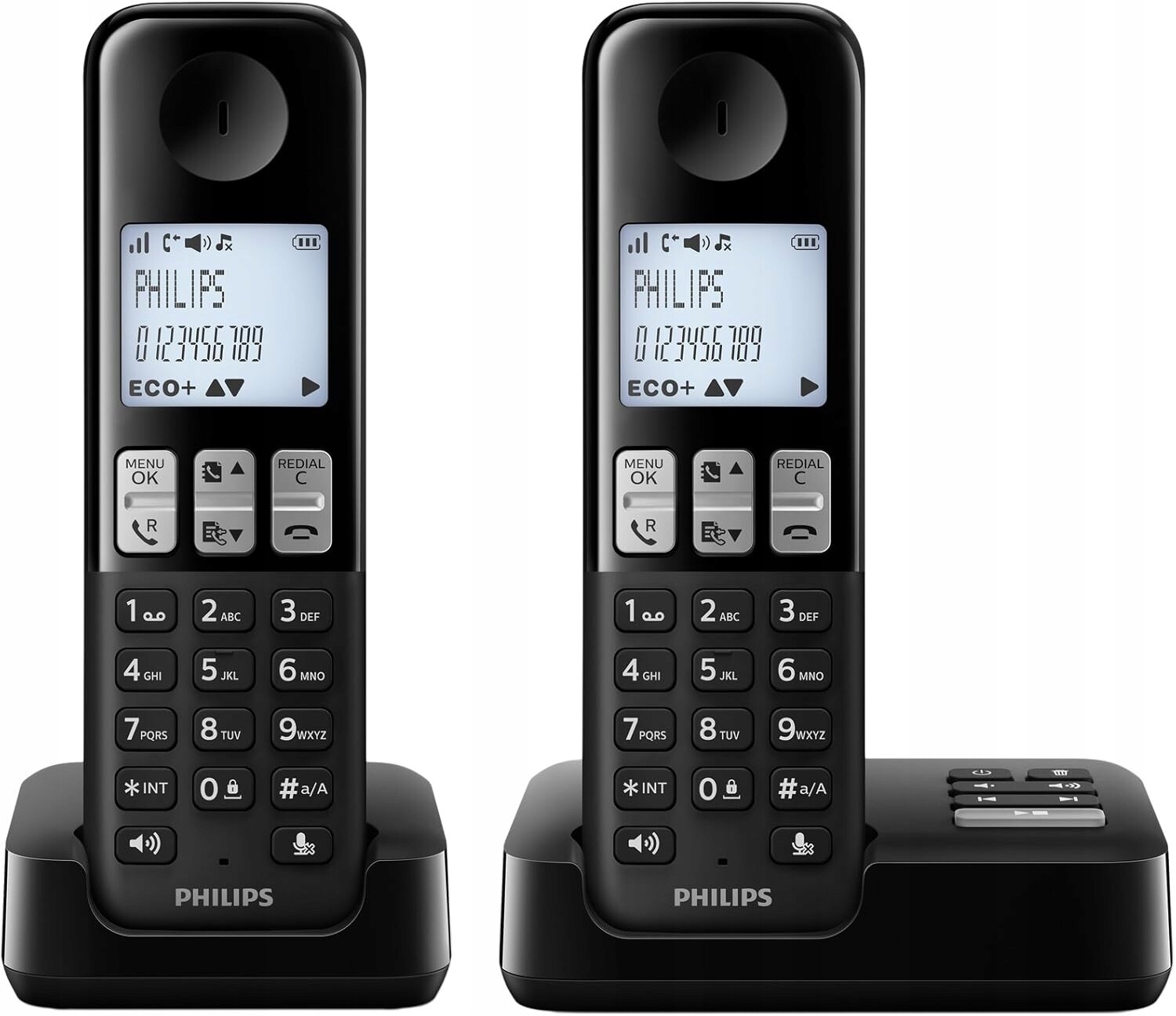 Philips D235 Duo bezdrátový telefon, sekretářka, režim handsfree, LCD