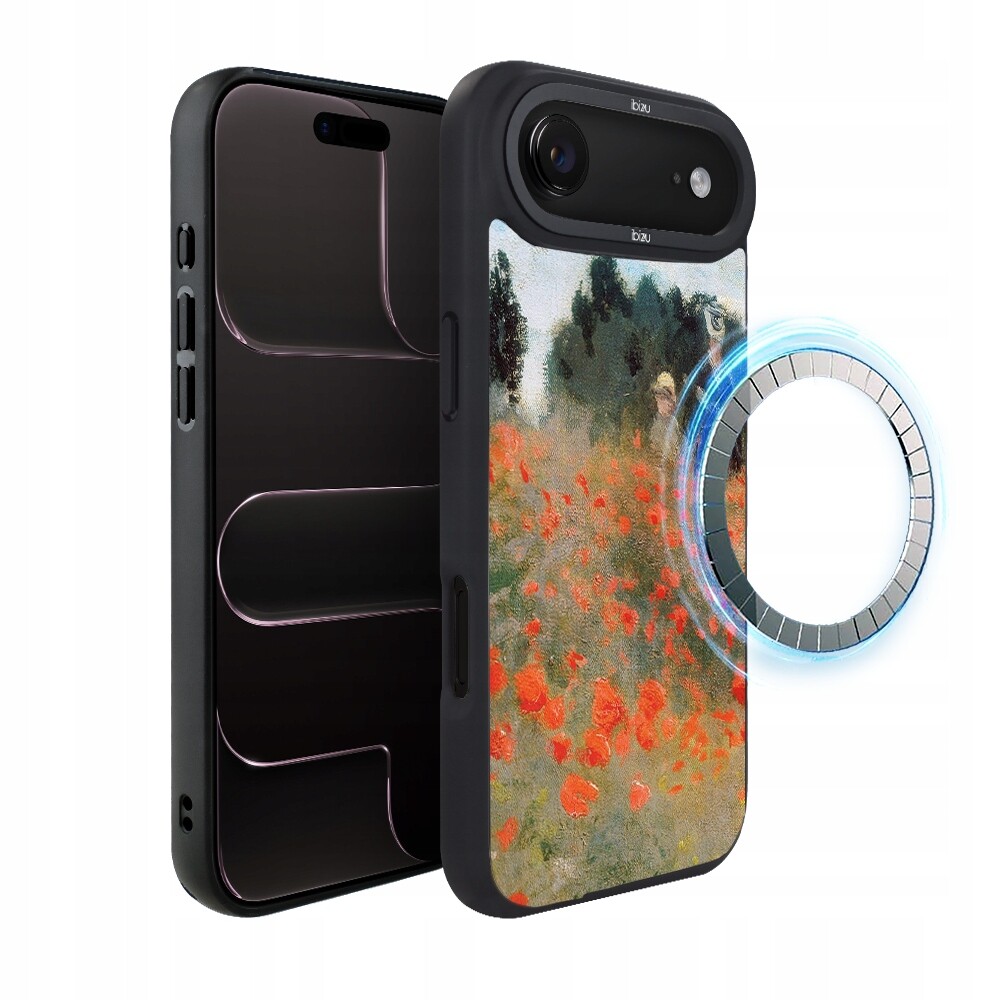 Pouzdro pro iPhone Air Ibizu DropGuard Matt s MagSafe, Claude Monet, pole máků