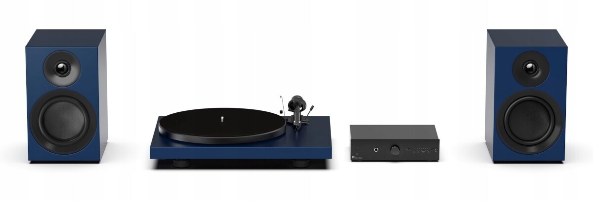 Hi-Fi audio sada typu All-in-one Gramofon Satin Blue Pro-Ject Colorful E
