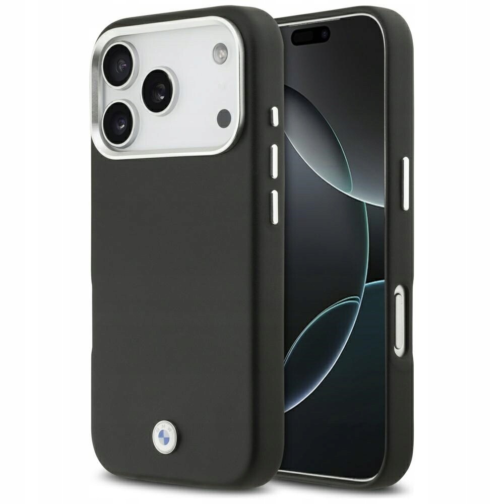 Pouzdro Bmw Sign Full Wrapped Metal MagSafe pro iPhone 17 Pro, černé