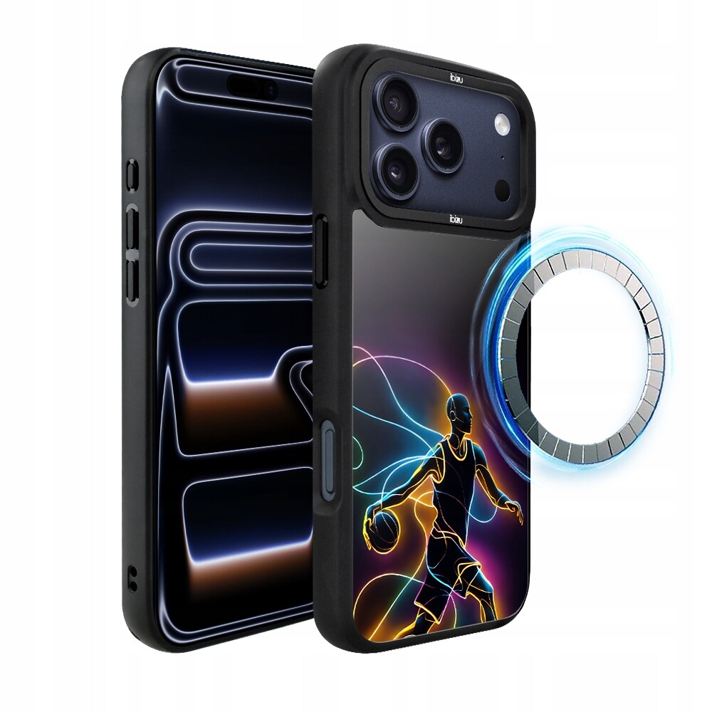 Pouzdro pro iPhone 17 Pro Ibizu DropGuard Matt s MagSafe, duch basketbalu