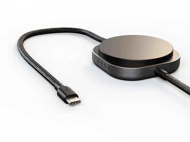 Zens nabíjecí kabel magnetický nabíječka MagSafe 2v1 Usb-c Qi2 140W