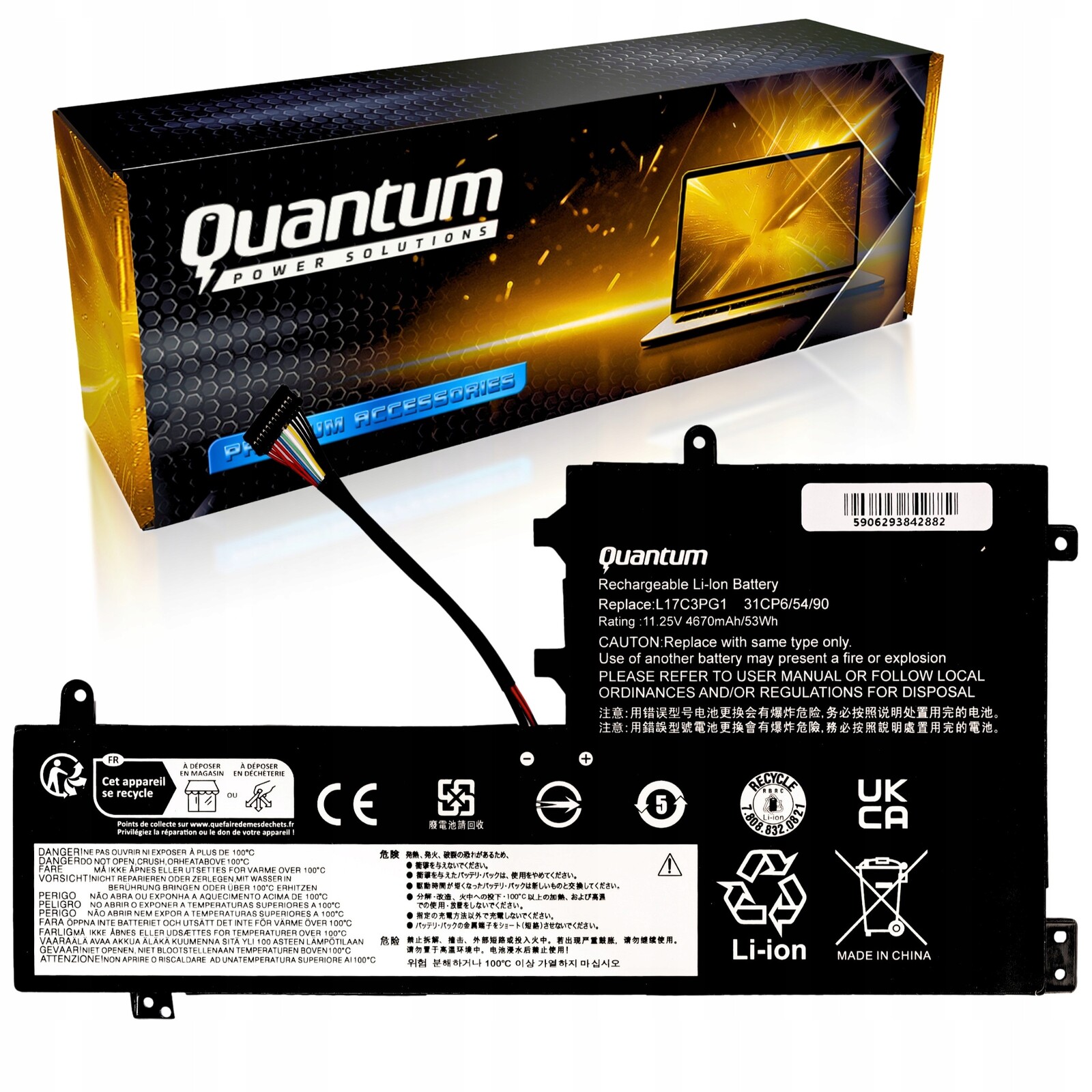 Baterie L17M3PG1 L17C3PG2 L17L3PG1 L17M3PG2 pro Lenovo Legion Y530 Y540 Y740