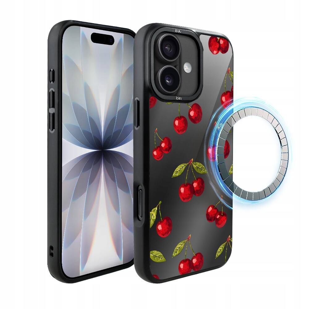 Pouzdro pro iPhone 17 Ibizu DropGuard Matt s MagSafe, Midnight, Višňová noc