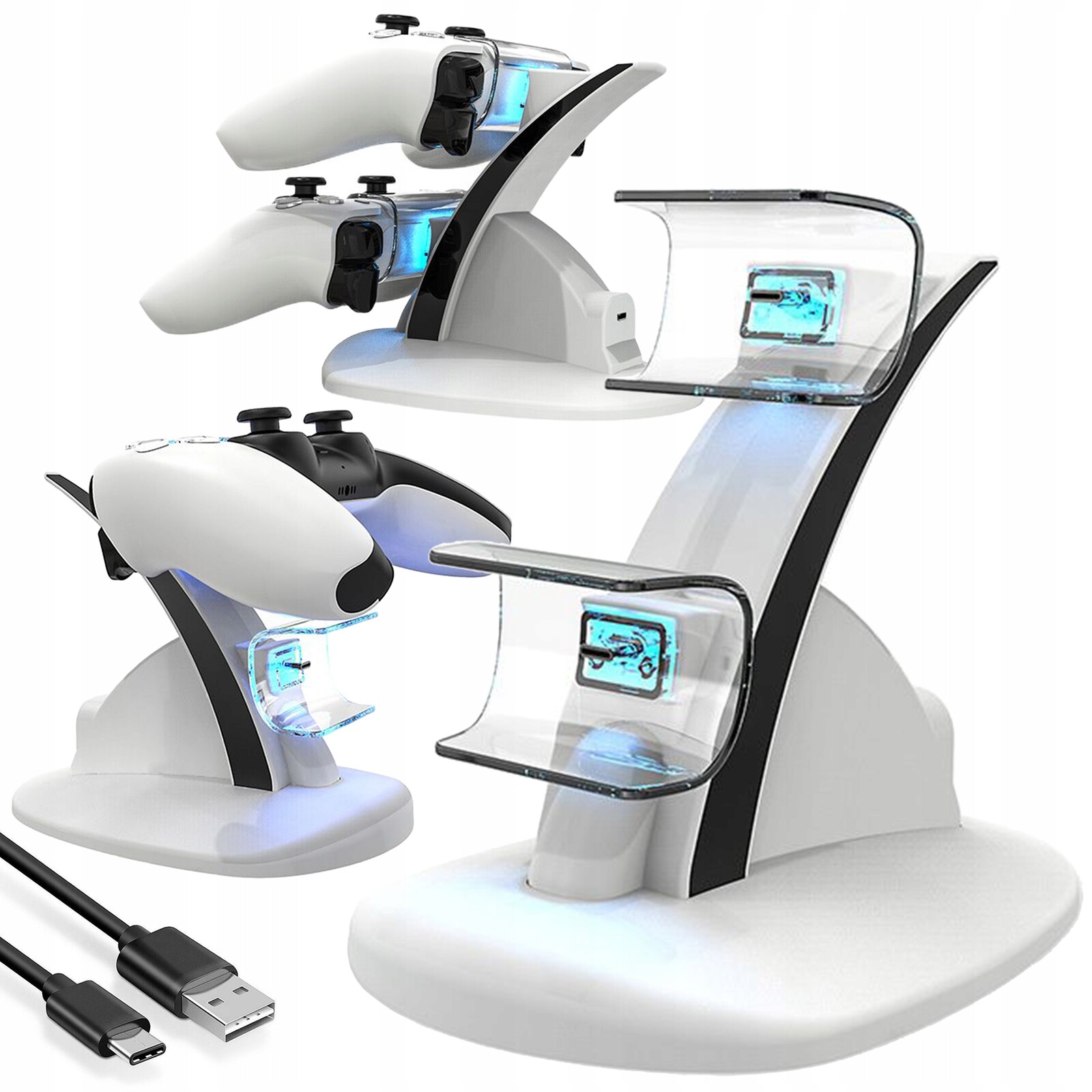 Nabíjecí stanice pro Pady PS5 PlayStation 5 DualSense Dvojitá nabíječka