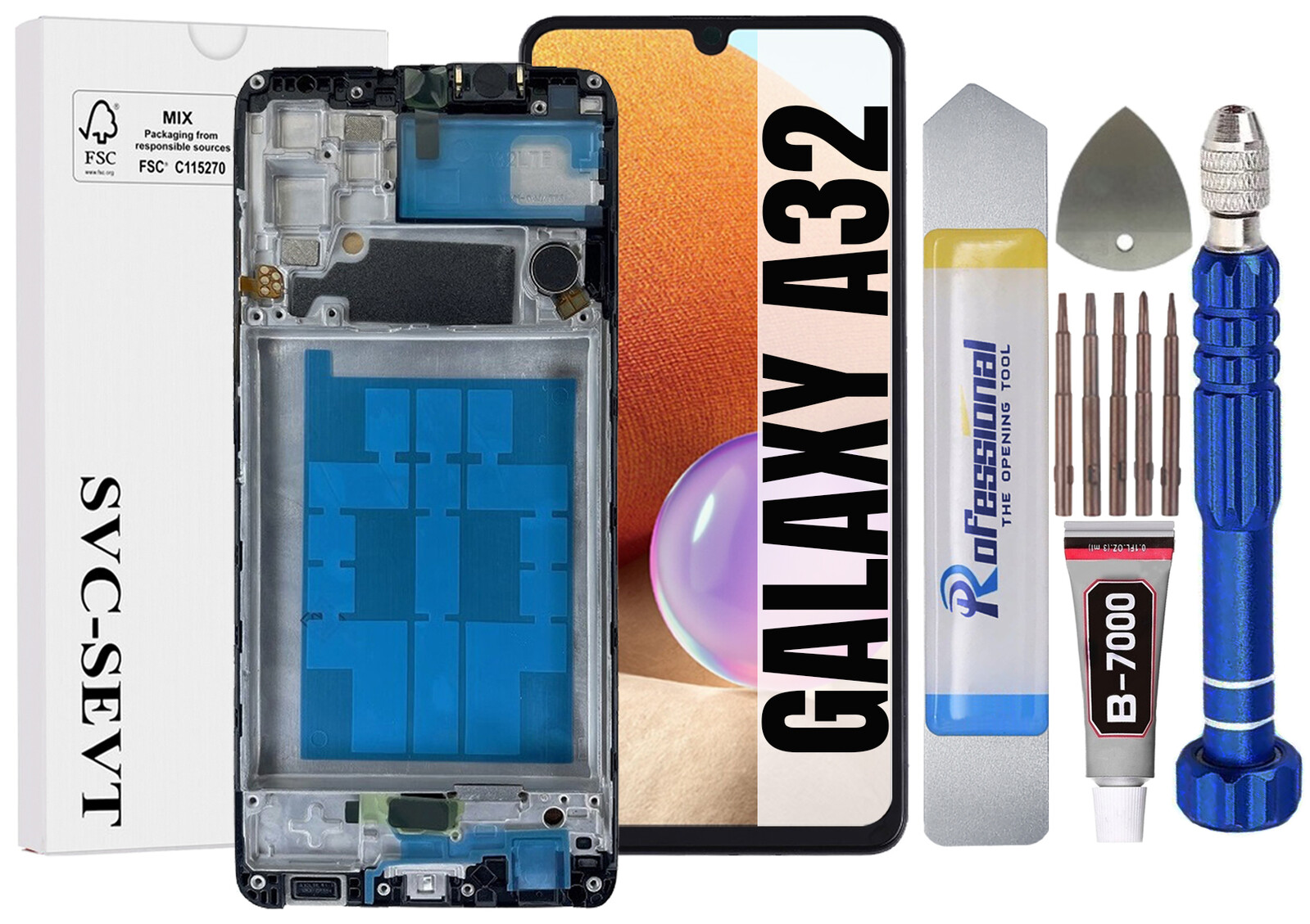 Displej Pro Samsung Galaxy A32 4G A325 Originál Oem LCD Displej +rámeček