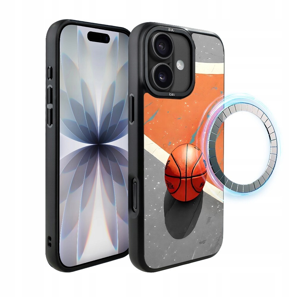 Pouzdro pro iPhone 17 Ibizu DropGuard Matt s MagSafe, #Move, Basketbal