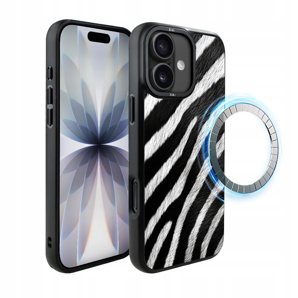 Pouzdro Ibizu DropGuard Matt s MagSafe pro iPhone 17, barva Call of Nature, Zebra