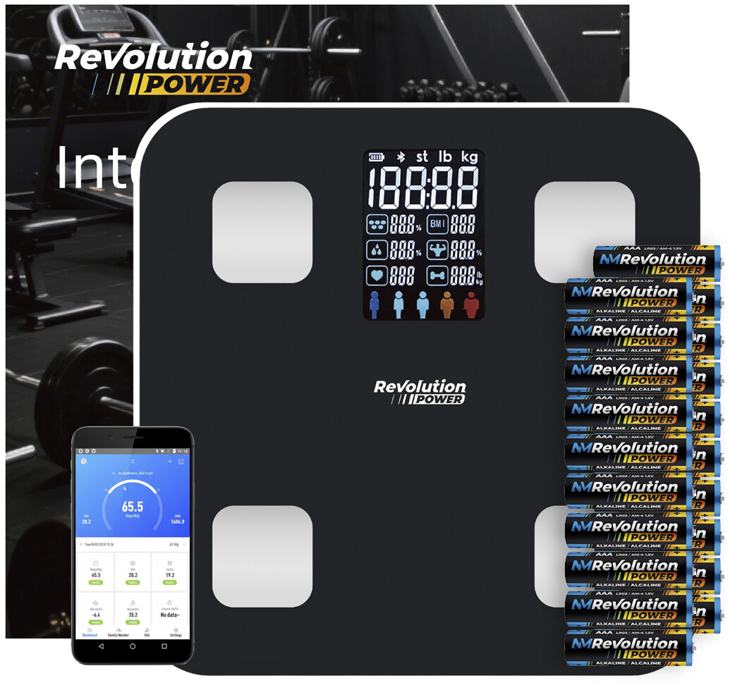 Analytická Koupelnová Váha Aplikace V Polštině Slim Černá Baterie Aaa