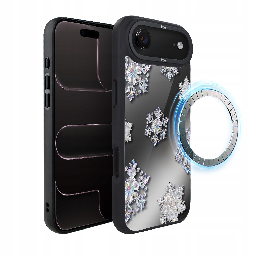 Pouzdro pro iPhone Air Ibizu DropGuard Matt s MagSafe, Královské sněhové vločky