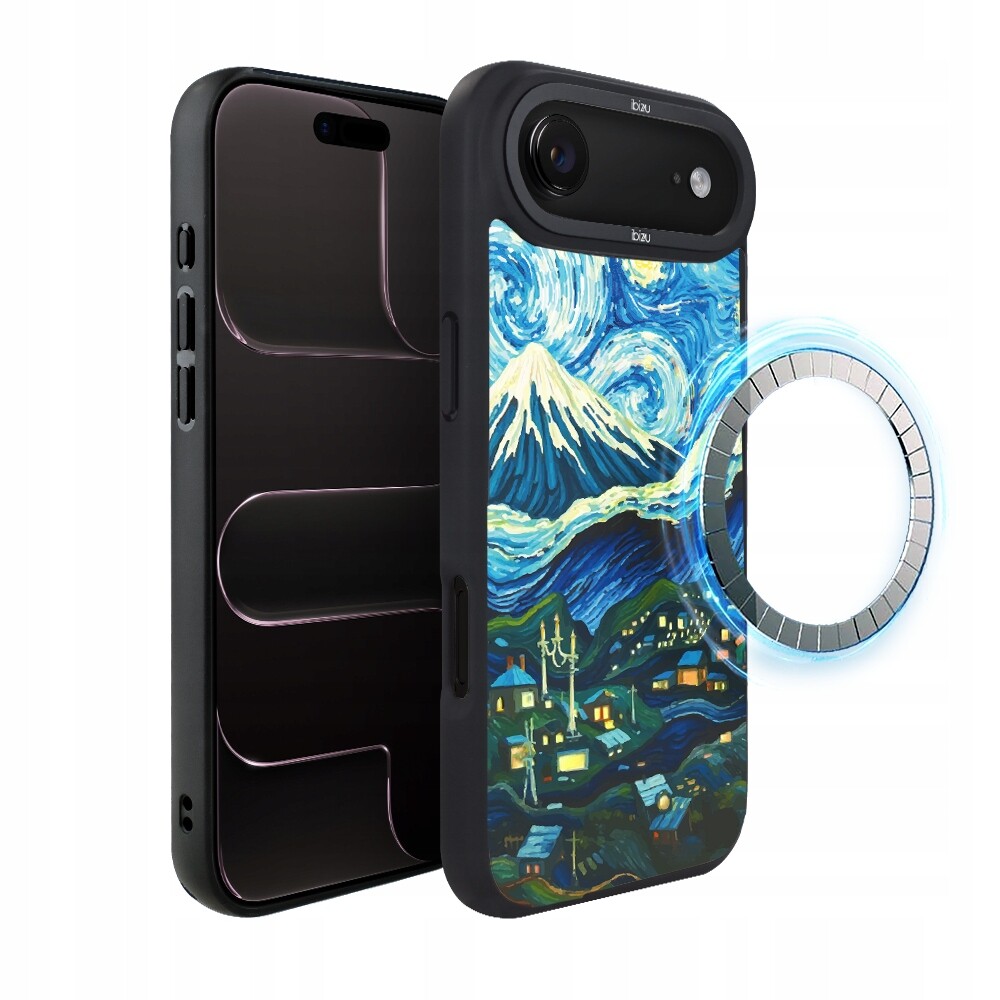 Matný Pouzdro Ibizu DropGuard pro iPhone Air s MagSafe, Van Gogh, Noc