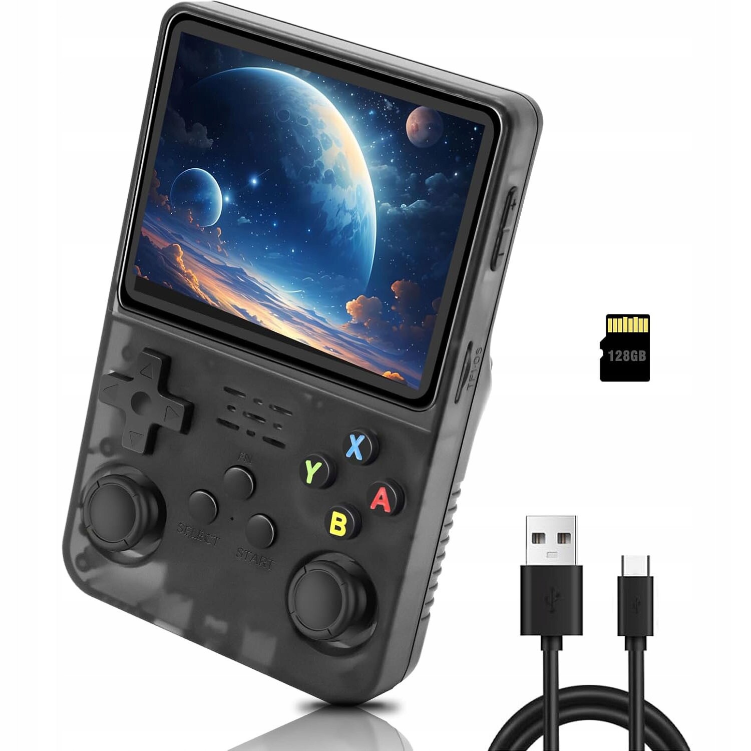 Retro Przenośna konzola do Gier R36S z 15 000 klasických Gier 3,5'' 128GB