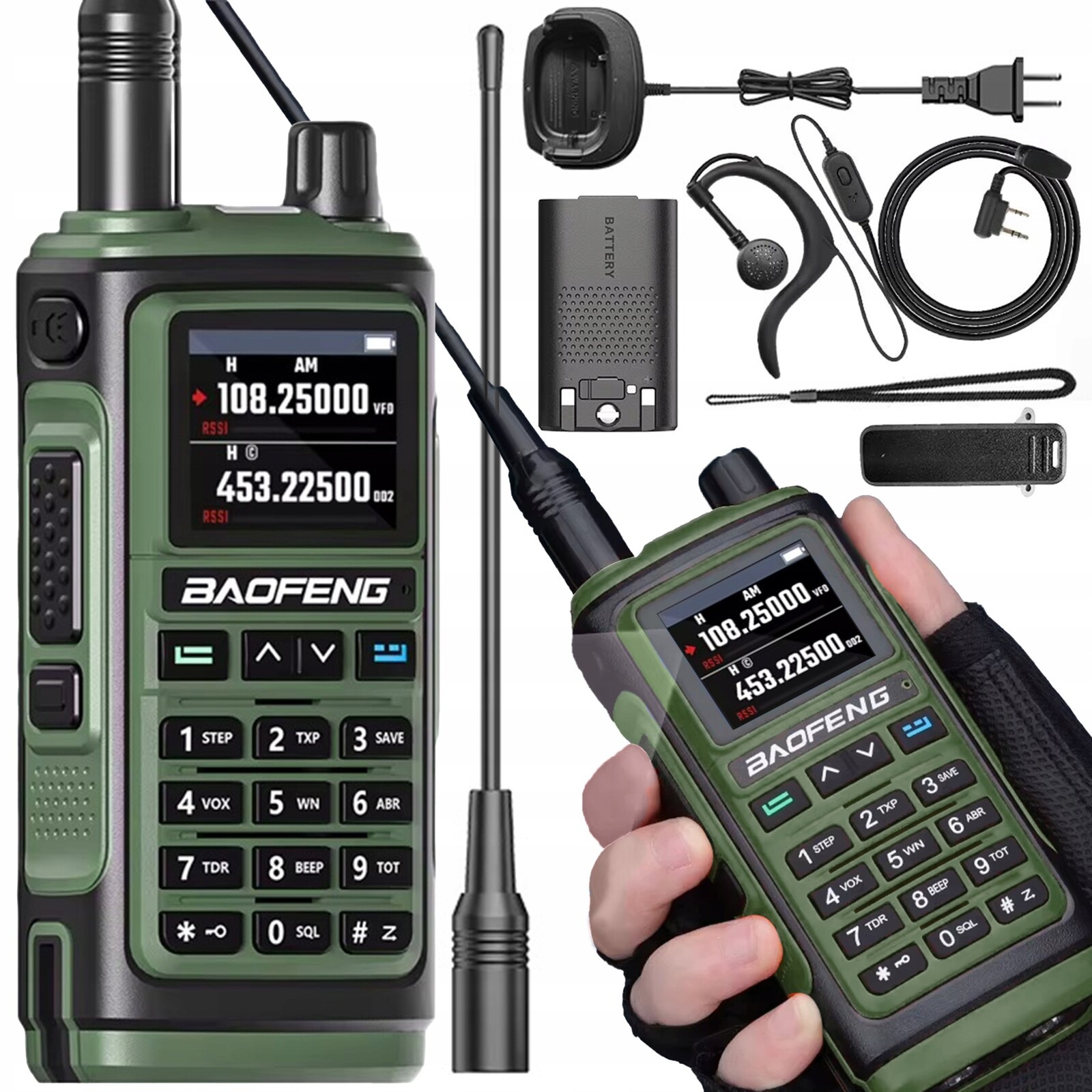 Vysílačka radiotelefon Baofeng UV-17E Walkie Talkie Pmr Vhf Uhf Usb-c