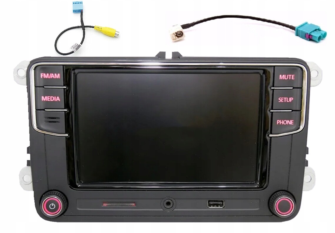 Originální rádio Vw RCD330 187A 6,5 cala Aux Sd Usd Bluetooth MirrorLink