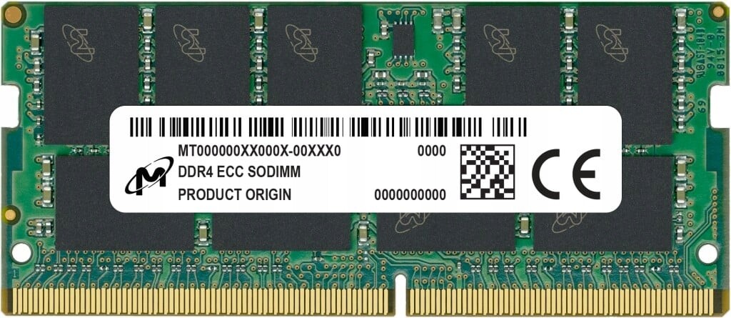 Micron MTA9ASF2G72HZ-3G2R paměťový modul 16 Gb 1 x 16 Gb DDR4 3200 Mhz