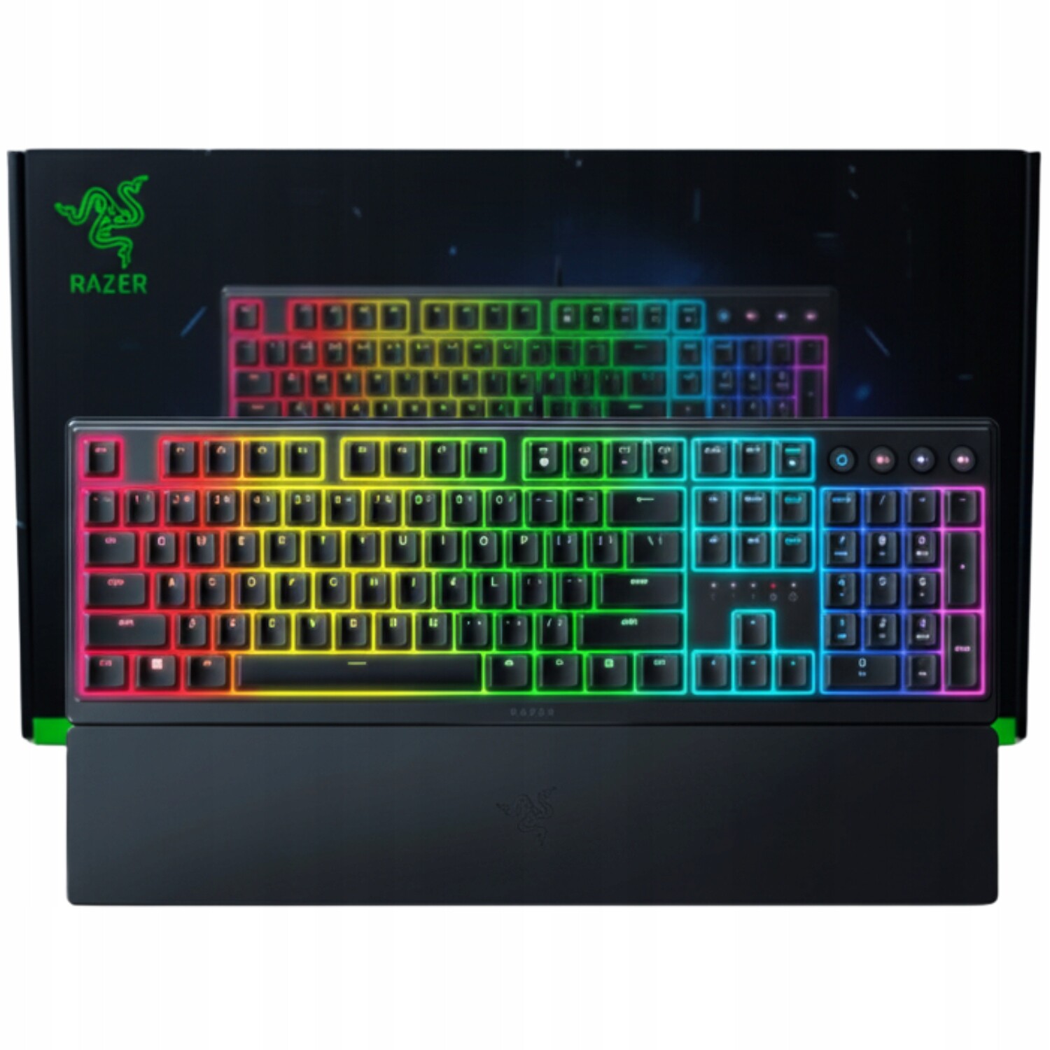 Mechanická herní klávesnice Razer Ornata s podsvícením V3 Rgb, černá
