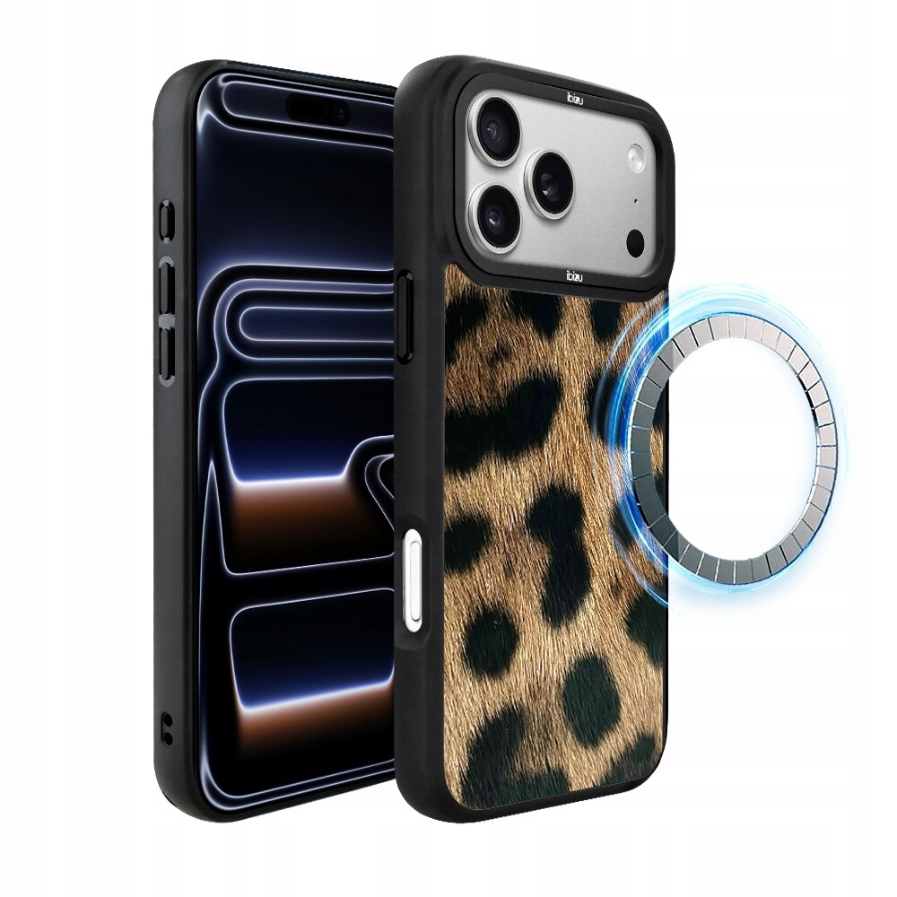 Pouzdro Ibizu DropGuard Matt s MagSafe pro iPhone 17 Pro, barva Call of the Wild, leopardí