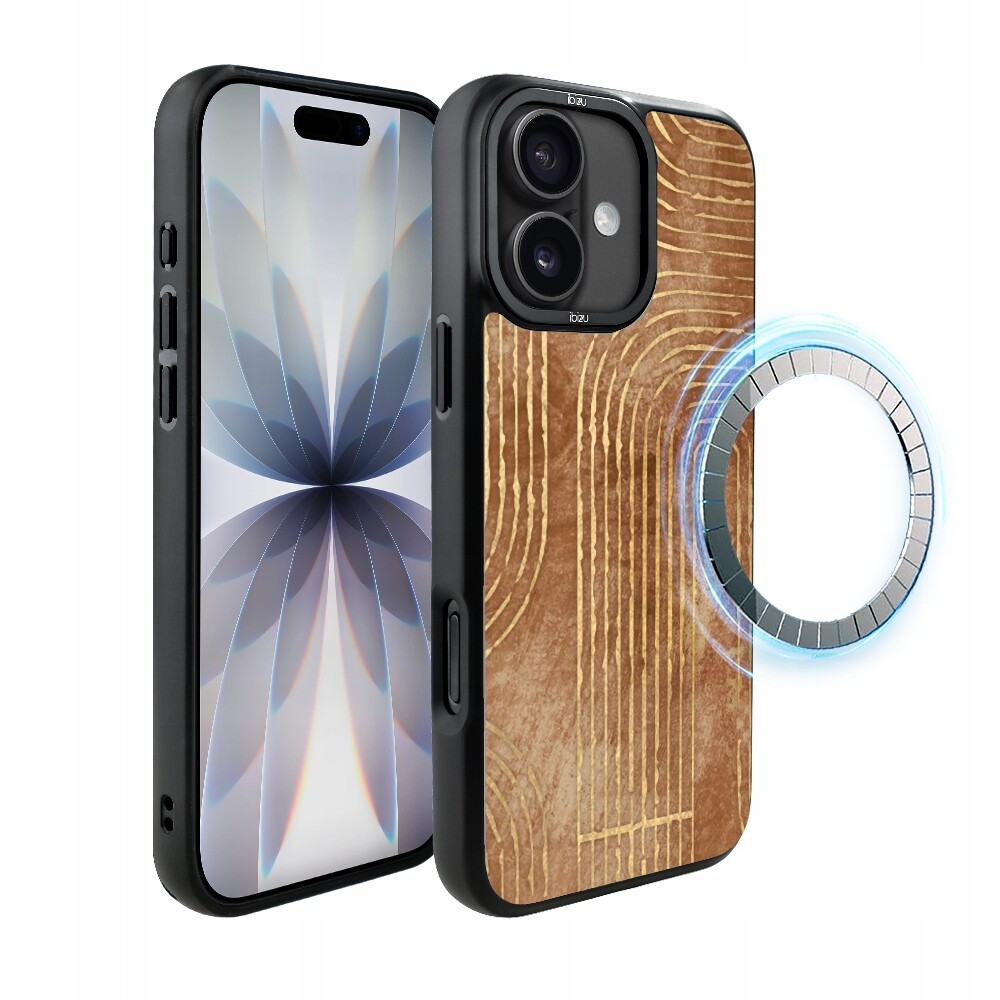 Pouzdro pro iPhone 17 Ibizu DropGuard Matt s MagSafe, Boho, Pískové bludiště