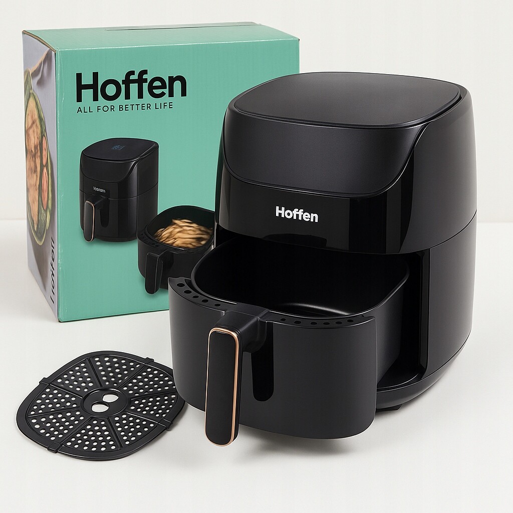 Beztuková fritéza Hoffen AF-180 3,8 l 1400 W 8 programů černá