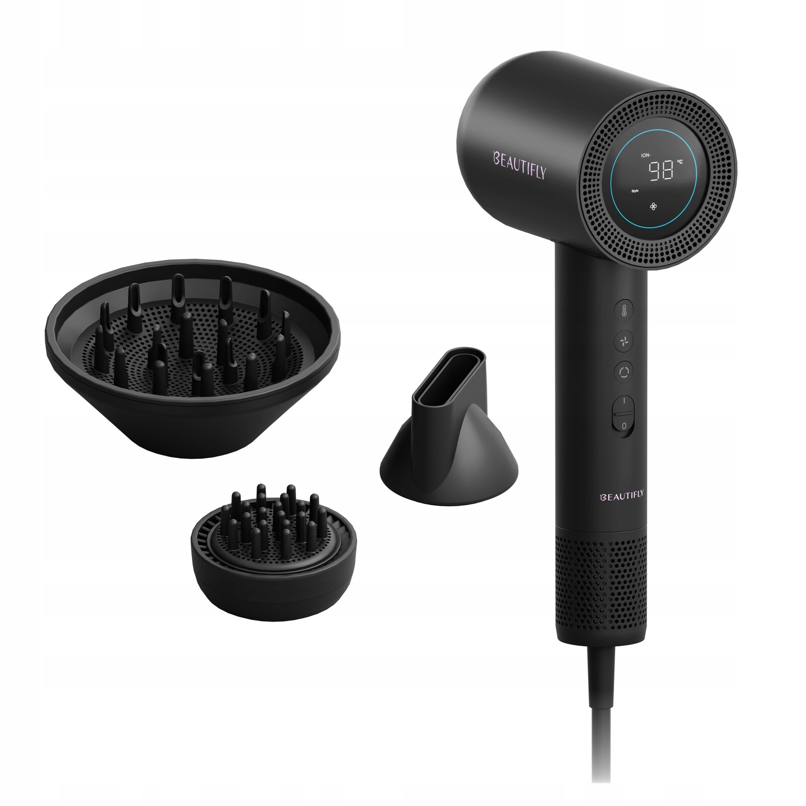 Ionizační vysoušeč vlasů difuzér 1600 W Beautifly MistEssence