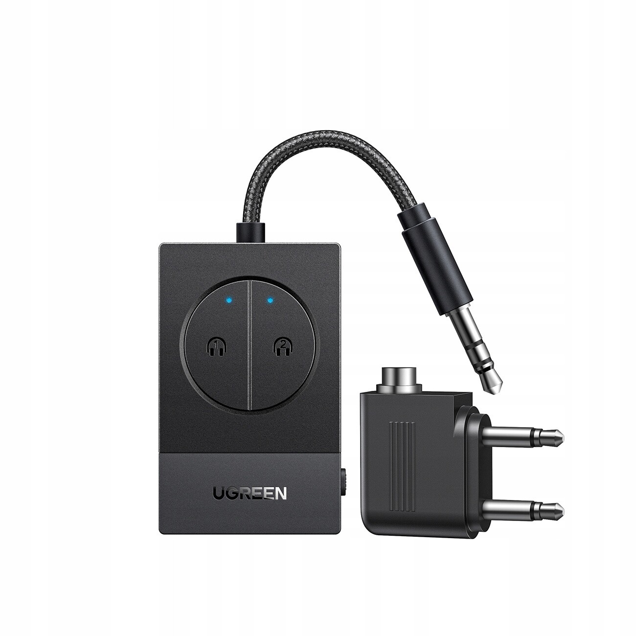 Ugreen BT305 Bluetooth Vysílač 5.4 Černý Dual Aux 19H