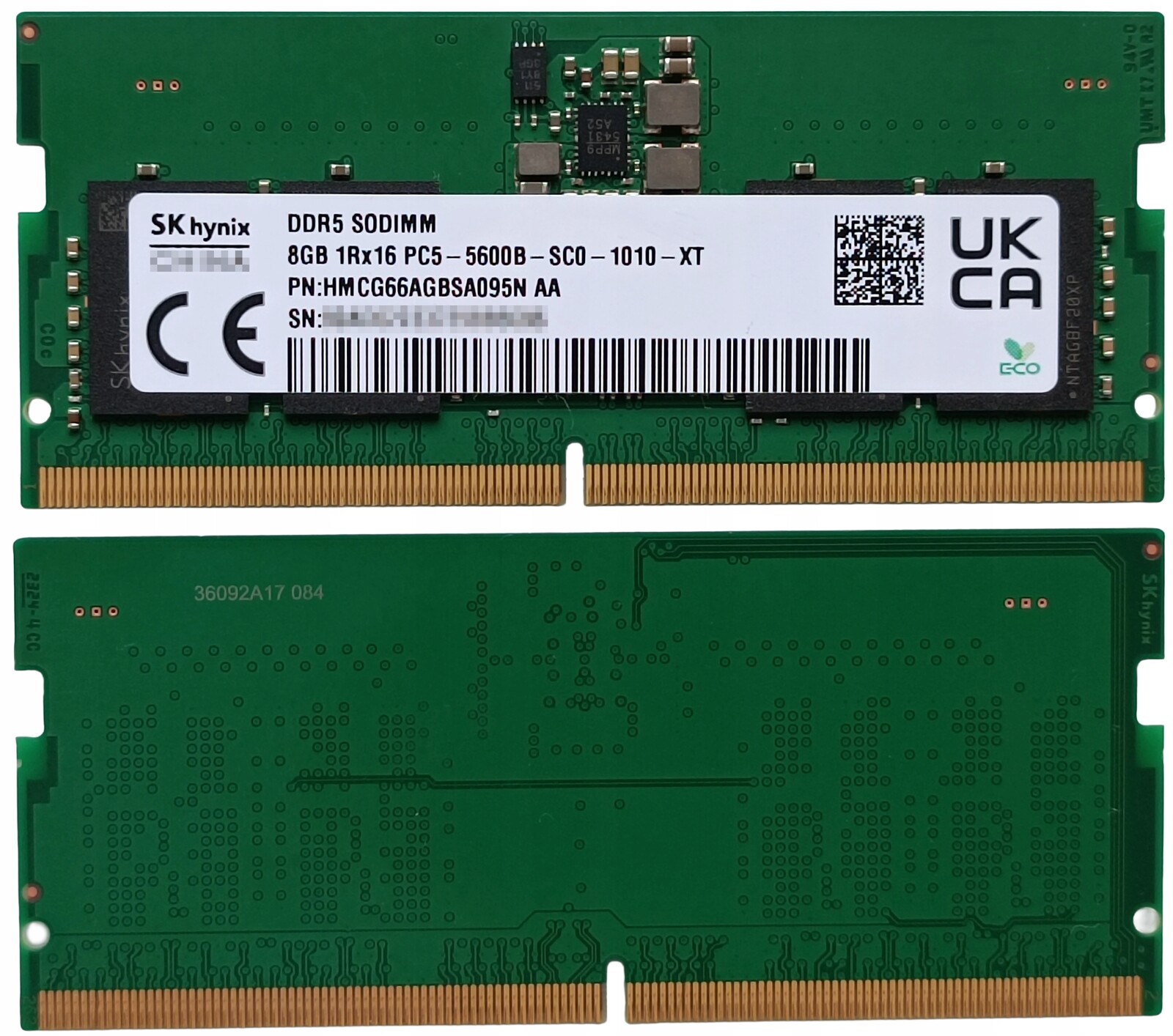 (n) 8GB 1*8GB Hynix DDR5 5600MHz 1.1V HMCG66AGBSA095N