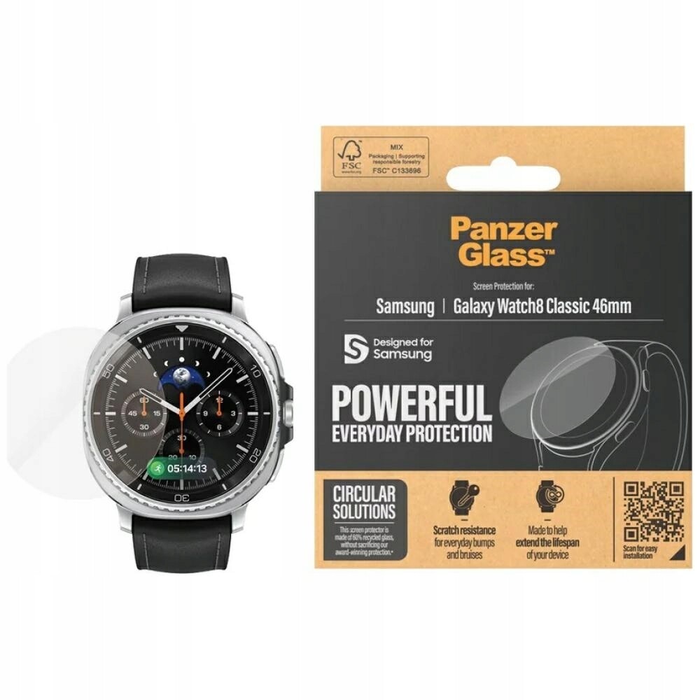 Tvrzené sklo PanzerGlass Screen Protector pro hodinky Samsung Galaxy Watch8