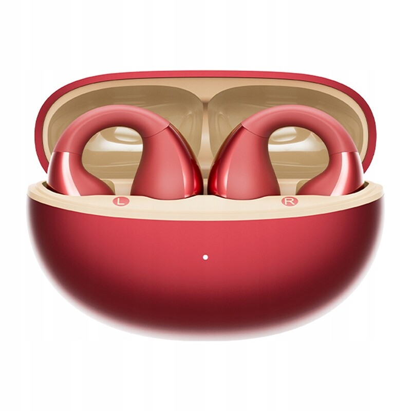 Qcy Crossky Clip C30S Bezdrátová sluchátka Open-Ear Ldac Bt 6.0 Červená