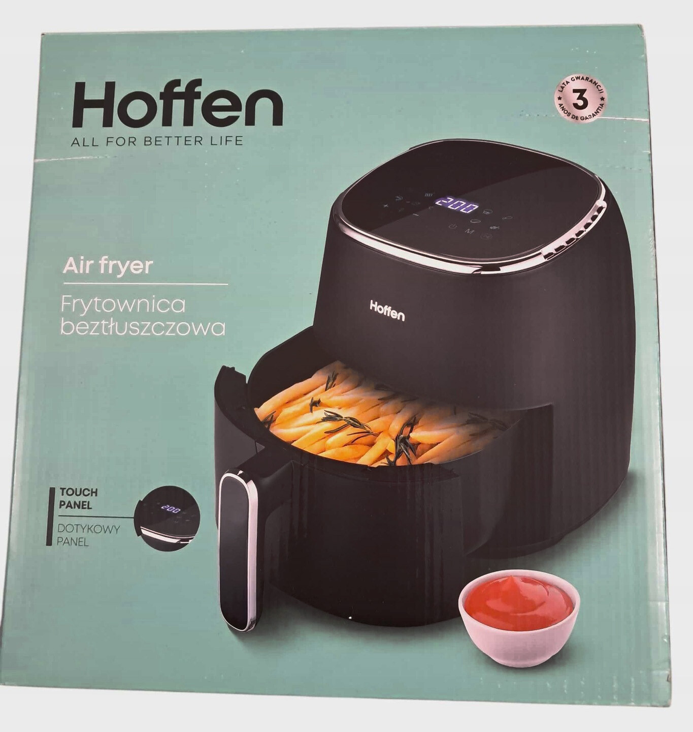 Beztuková fritéza Hoffen Air Fryer 1500W 5L