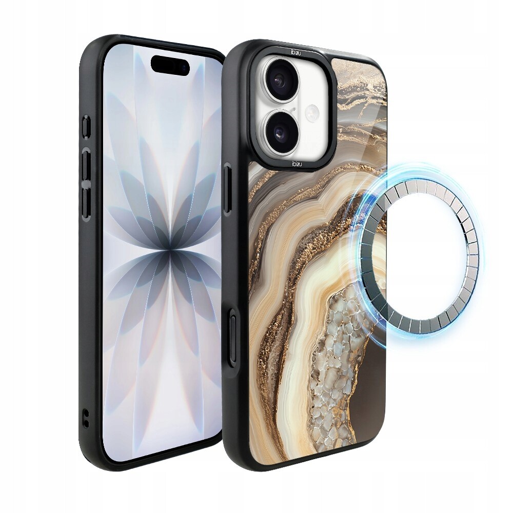 Pouzdro pro iPhone 17 Ibizu DropGuard Matt s MagSafe, Medový achát