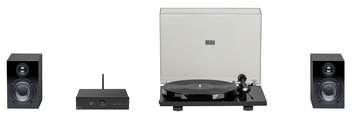 Audiosystém s gramofonem Pro-Ject Stereo Set E Phono Černý