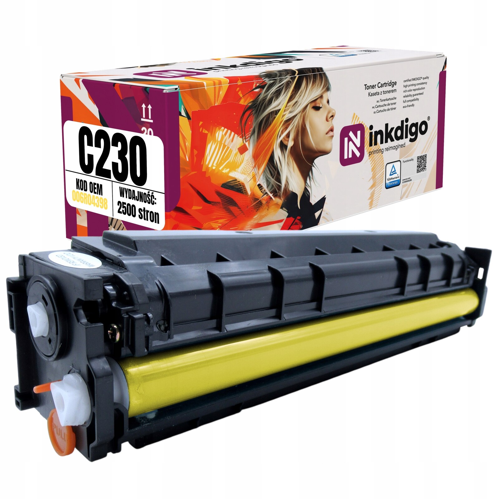 Toner do Xeroxu C230 C235 – nová náhrada 006R04398 Yellow 3000 stran čipu