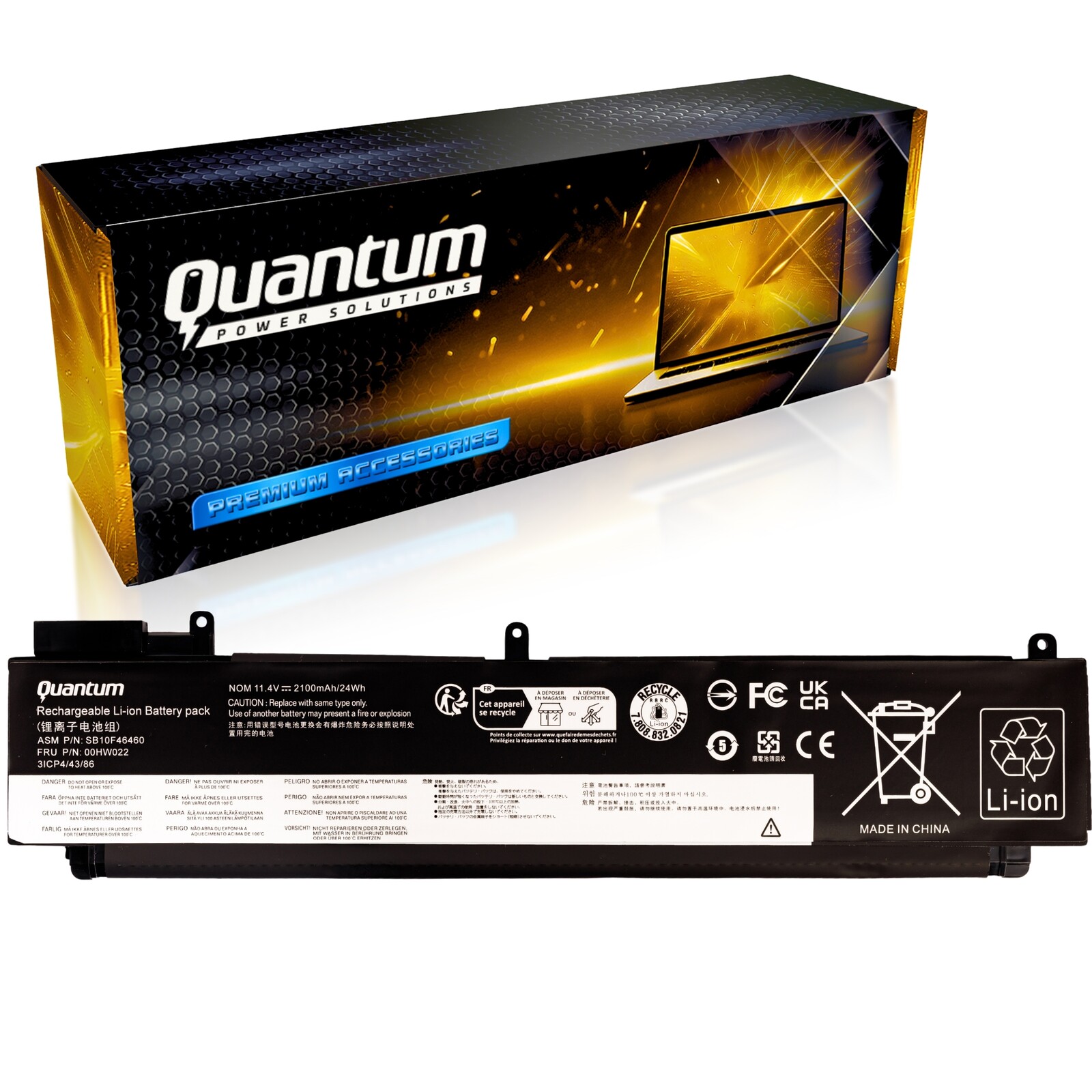 Baterie 00HW022 00HW023 SB10F46460 pro notebook Lenovo ThinkPad T460s T470s