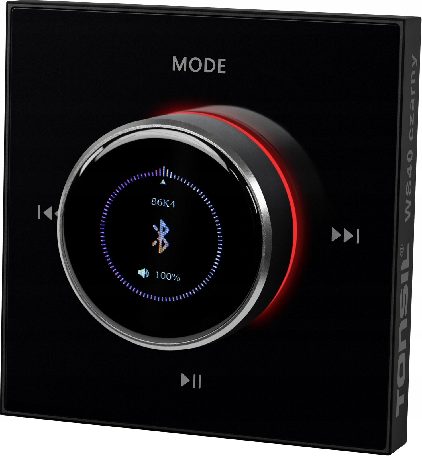 Nástěnný přehrávač Tonsil WS-40 4 x 20W Černý Zesilovač Bt Usb Tf Dálkové ovládání