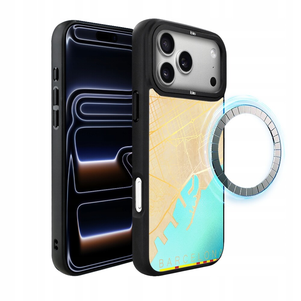 Pouzdro iPhone 17 Pro Max Ibizu DropGuard Pouzdro s MagSafe, Barcelona