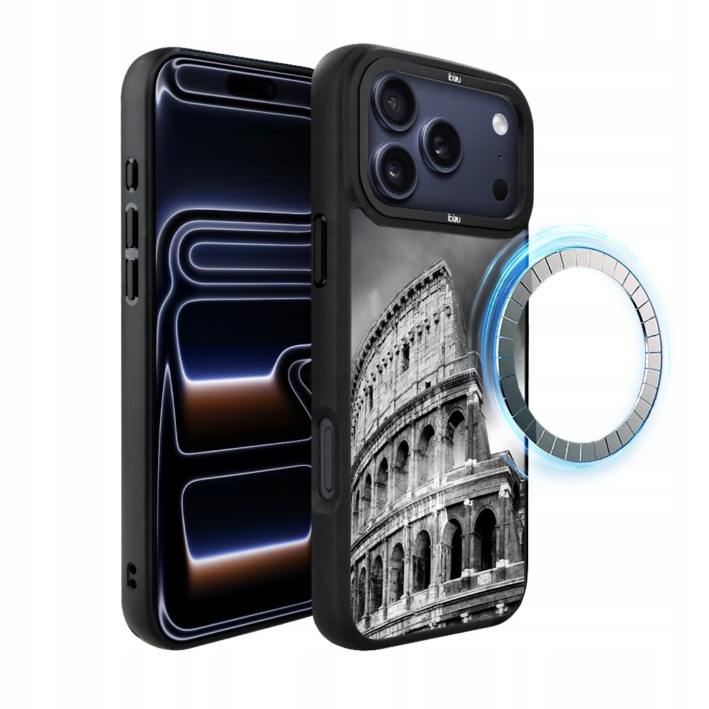 Pouzdro pro iPhone 17 Pro Ibizu DropGuard Matt s MagSafe, Noir City, Colosseum