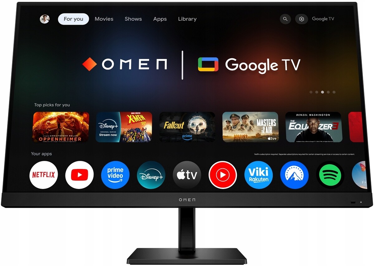 Monitor Hp Omen 32x Smart 4K Gaming Uhd Ips 144Hz Hdr Hdmi Usb-c Google Tv