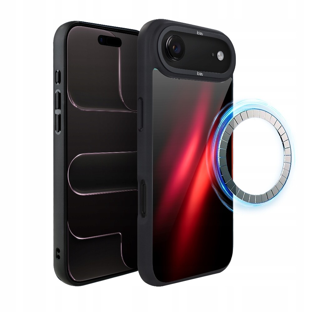 Pouzdro pro iPhone Air Ibizu DropGuard Matt s MagSafe, červená Nebula