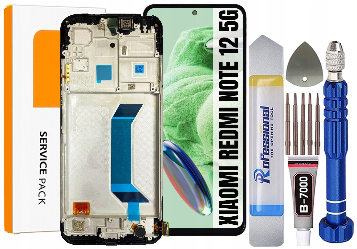 Displej Pro Xiaomi Redmi Note 12 5G Originál Oem LCD Displej Rámeček